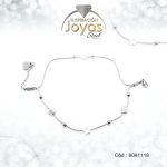 Pulsera de Acero Variado Plateado Estrella   Medida 18 cm - 8041118