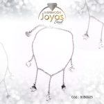 Tobillera de Acero Colgante Plateado Corazón, Delfin, Nota Musical  Medida 25 cm - 8056925 - Imagen 2