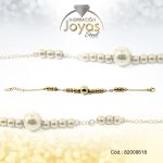 Pulsera de Acero Variado Dorado Esfera Medida 18 cm - 82008618 - Imagen 2