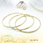 Pulsera de Acero Brazalete Dorado Triple  - 820118