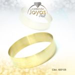 Pulsera de Acero Brazalete Dorado Redondo  - 820125