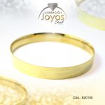Pulsera de Acero Brazalete Dorado Redondo  - 820150