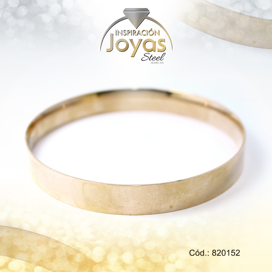 820152 Pulsera de Acero Brazalete Rose Gold Redondo - 820152 - Imagen 1