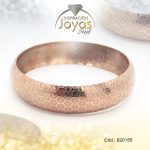 Pulsera de Acero Brazalete Rose Gold Redondo  - 820155