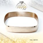 Pulsera de Acero Brazalete Rose Gold Cuadrado  - 820161