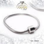 Pulsera de Acero Variado Plateado Pandora  - 820235