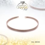 Cadena de Acero Choker Rose Gold Malla - 880349