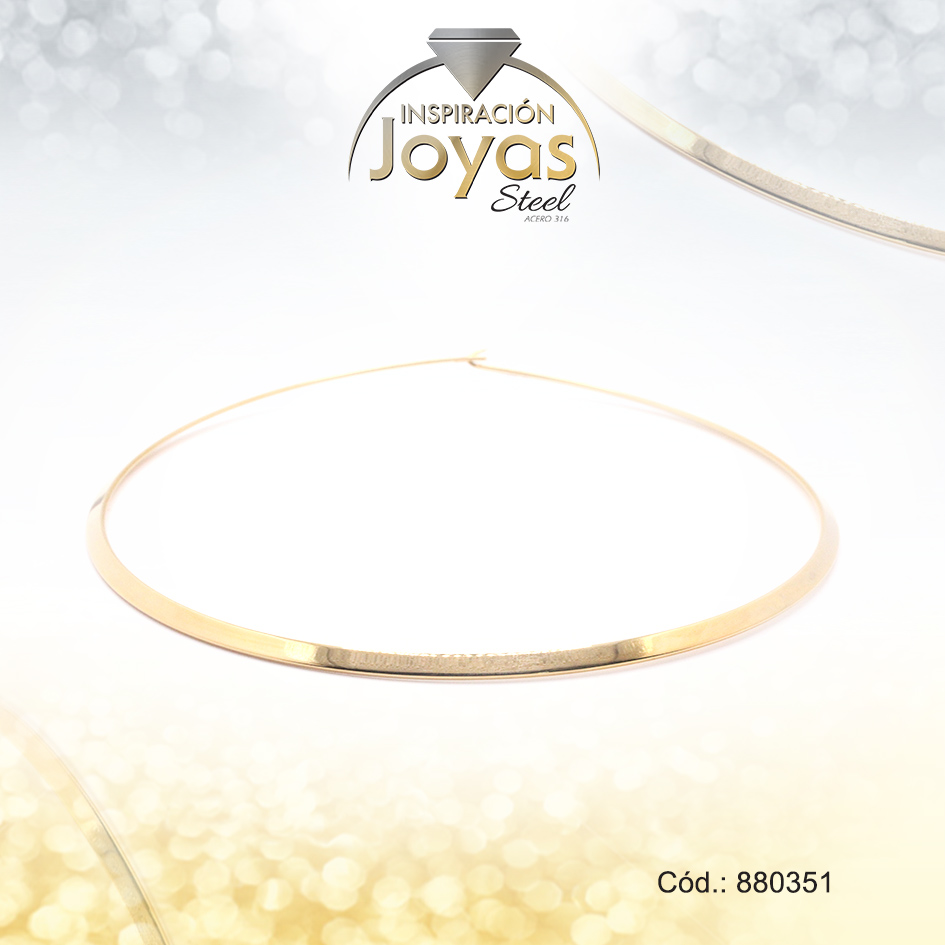 880351 Cadena de Acero Gargantilla Dorado - 880351 - Imagen 1