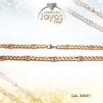 Conjunto de Acero Caballero Pulsera + Cadena Dorado - 890001