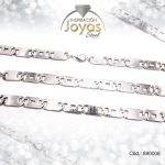 Conjunto de Acero Caballero Pulsera + Cadena Plateado - 890006