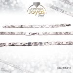 Conjunto de Acero Caballero Pulsera + Cadena Plateado - 890013