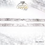 Conjunto de Acero Caballero Pulsera + Cadena Plateado - 890014 - Imagen 2