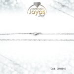 Cadena de Acero Dama Plateado Tejido Valentino  Medida 45 cm - 9001545