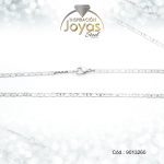 Cadena de Acero Caballero Plateado Tejido Valentino Medida 60 cm - 9013260