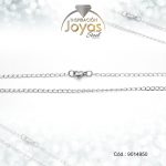 Cadena de Acero Dama Plateado Tejido Rombo  Medida 50 cm - 9014950