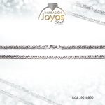 Cadena de Acero Caballero Plateado Tejido Eslabón Cubano Medida 60 cm - 9018960