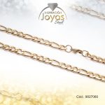 Cadena de Acero Caballero Dorado Tejido Figaro Medida 60 cm - 9027060