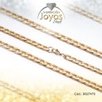 Cadena de Acero Caballero Dorado Tejido Bilbaina Medida 70 cm - 9027470