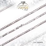 Cadena de Acero Caballero Plateado Tejido Figaro Medida 50 cm - 9028650