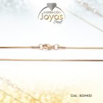 Cadena de Acero Dama Dorado Tejido Cola Topo  Medida 50 cm - 9034450