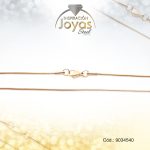 Cadena de Acero Dama Dorado Tejido Cola Topo  Medida 40 cm - 9034540