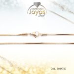 Cadena de Acero Dama Dorado Tejido Cola Topo  Medida 50 cm - 9034750