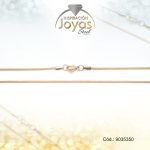 Cadena de Acero Dama Dorado Tejido Bismark Malla Medida 50 cm - 9035350