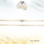 Cadena de Acero Caballero Dorado Tejido Valentino Medida 60 cm - 9035760