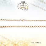 Cadena de Acero Caballero Dorado Tejido Volga Medida 70 cm - 9036170