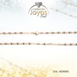 Cadena de Acero Caballero Dorado Tejido Bilbaina Medida 60 cm - 9036560