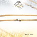 Cadena de Acero Caballero Dorado Tejido Bismark Medida 60 cm - 9036660