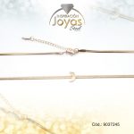 Cadena de Acero Dama Dorado Tejido Cola Topo  Medida 45 cm - 9037245