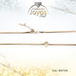 Cadena de Acero Dama Dorado Tejido Cola Topo  Medida 45 cm - 9037345