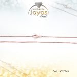 Cadena de Acero Dama Rose Gold Tejido Barbado  Medida 45 cm - 9037645