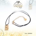 Cadena de Acero Cordón Dorado Poliéster Placa Mandamientos Medida 45 cm - 9038645