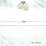 Cadena de Acero Dama Plateado Tejido Rombo  Medida 50 cm - 9041550