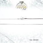 Cadena de Acero Dama Plateado Tejido Cola Topo  Medida 50 cm - 9041850