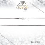 Cadena de Acero Dama Plateado Tejido Cola Topo  Medida 50 cm - 9042050
