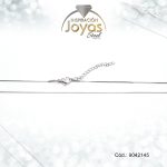 Cadena de Acero Dama Plateado Tejido Cola Topo  Medida 45 cm - 9042145