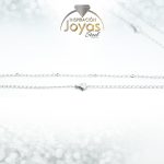 Cadena de Acero Dama Plateado Tejido Rombo  Medida 50 cm - 9042550