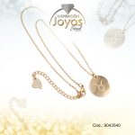 Cadena de Acero Dorado Con Dije Signo Tauro  Medida 40 cm - 9043540