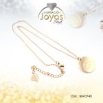 Cadena de Acero Dorado Con Dije Signo Cancer  Medida 40 cm - 9043740