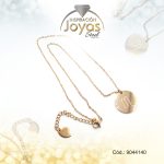 Cadena de Acero Dorado Con Dije Signo Escorpio  Medida 40 cm - 9044140