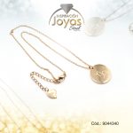 Cadena de Acero Dorado Con Dije Signo Capricornio  Medida 40 cm - 9044340