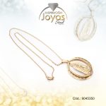 Cadena de Acero Dorado Con Dije Vrgen de Guadalupe  Medida 50 cm - 9045350