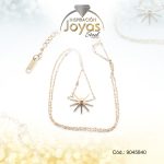 Cadena de Acero Dorado Con Dije Sol  Medida 40 cm - 9045840