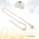 Cadena de Acero Dorado Con Dije Bailarina  Medida 45 cm - 9046345