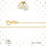 Cadena de Oro Enchapado Dorado Dama  Tejido Veneciano  Largo: 45 Ancho: 0,1 - 1131345