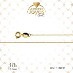 Cadena de Oro Enchapado Dorado Dama  Tejido Veneciano  Largo: 50 Ancho: 0,1 - 1132250