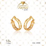 Argolla de Oro Enchapado Dorado Variado  Fendi  Diámetro: 1,2 Ancho: 0,3 - 24066